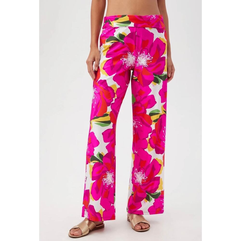 NWT! Trina Turk Floral Bloom Swim Coverup Pants - Size Medium (MSRP $162) - Picture 2 of 5